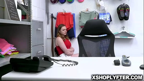 BUSTY Samantha is in for interrogation being suspected with shoplifting but totally denies it.Watch how Samantha got into trouble coz of her mouth